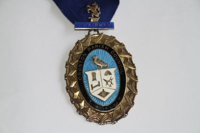 Medallion with Cronton Parish Logo